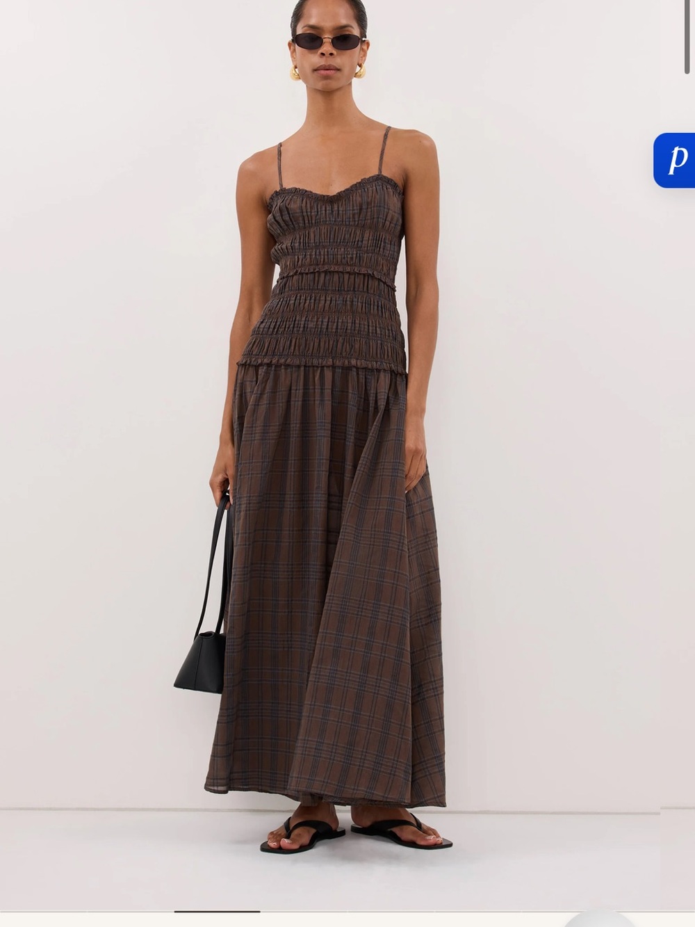 DISSH Petra Choc Check Midi Dress